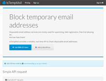 Tablet Screenshot of istempmail.com